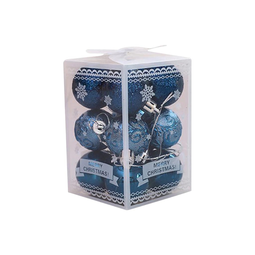 12pcs Christmas Tree Balls Decorations Baubles Party Wedding Ornament Tree Christmas Hanging Decor Christmas Pendant Decoración