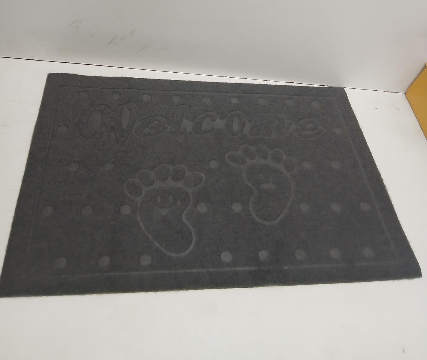 Heavy duty rubber welcome mat anti slip