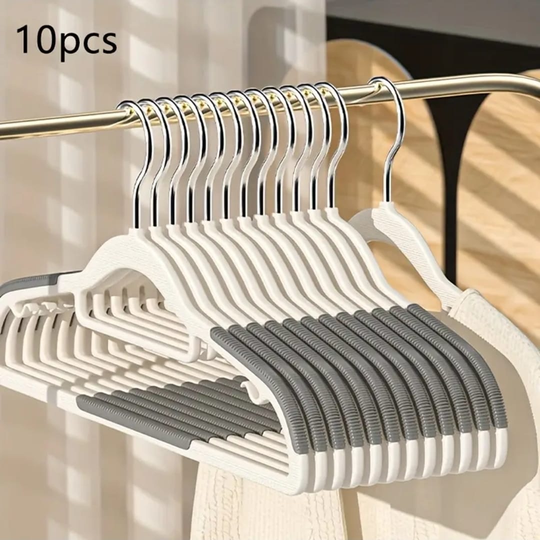10pcs ABS Clothes Hangers Set