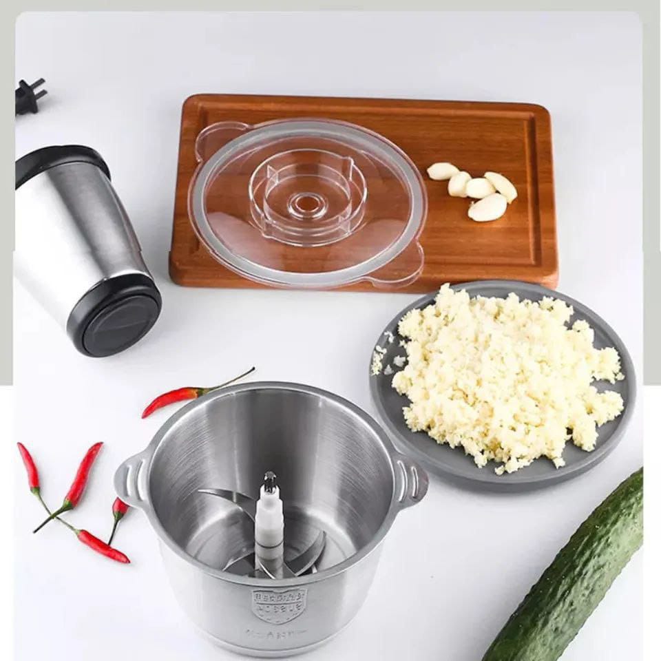 Stainless steel electric mincer / shredder 2L