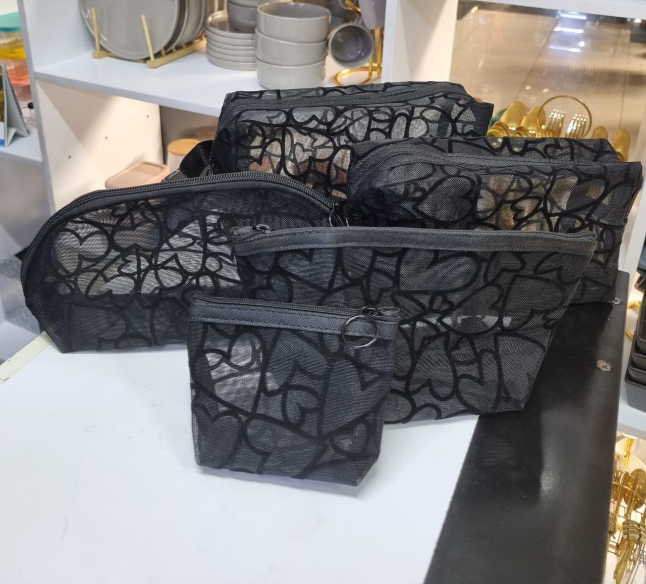 Heart Shaped Waterproof multipurpose travel bag set