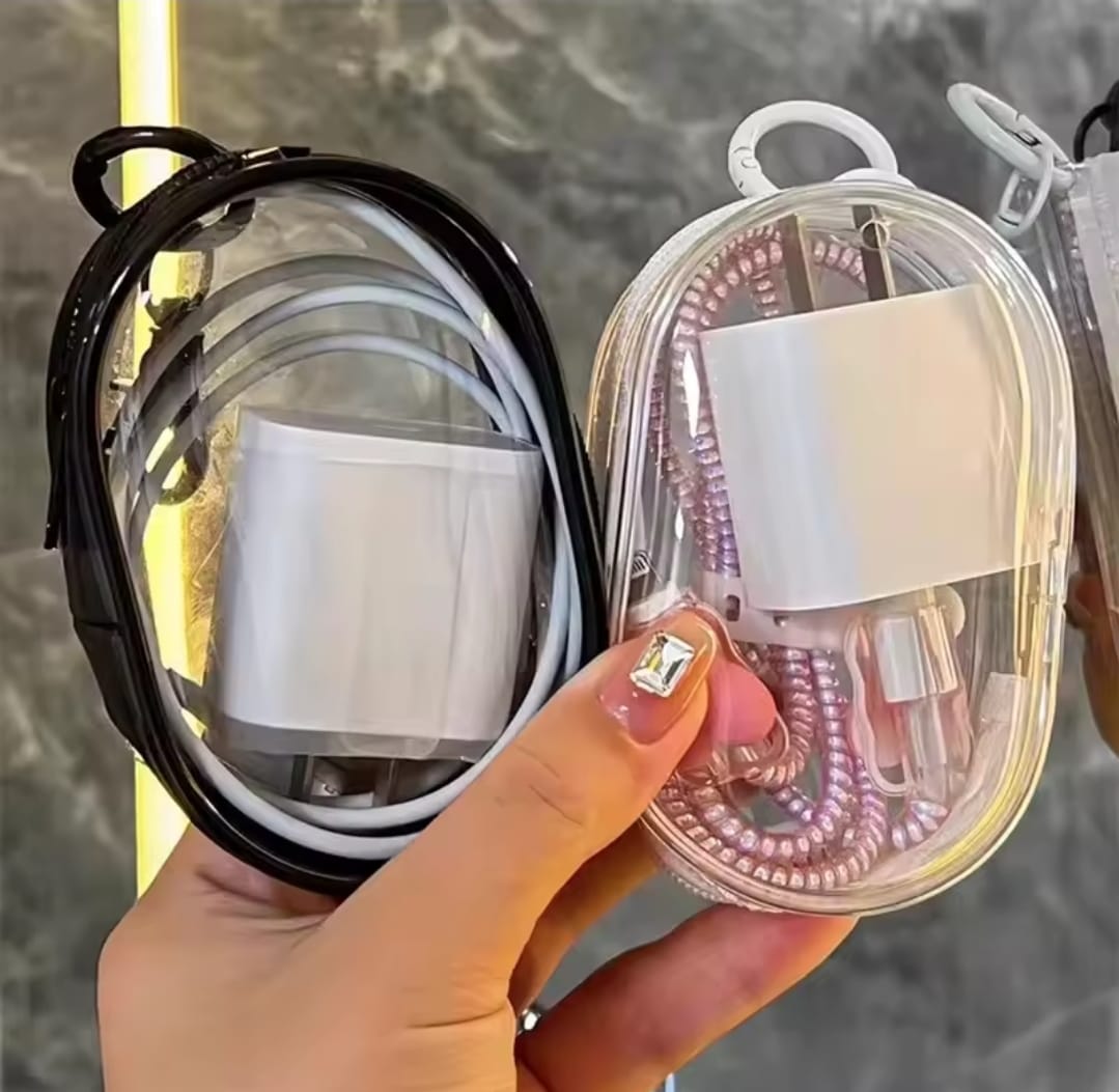 Portable Mini Clear Zipper Storage Bag