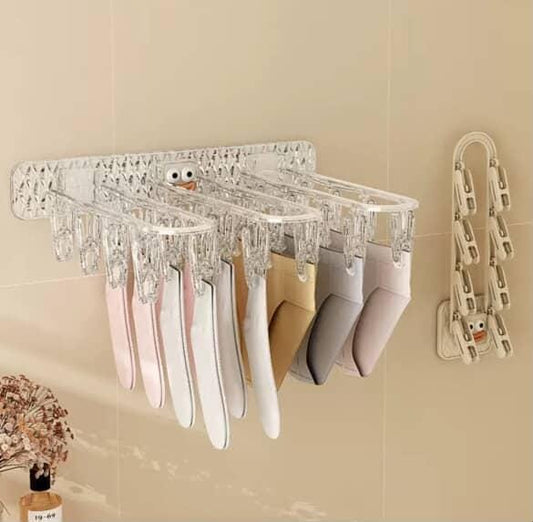24 clip Multifunction Wall Folding Cloth Hanger