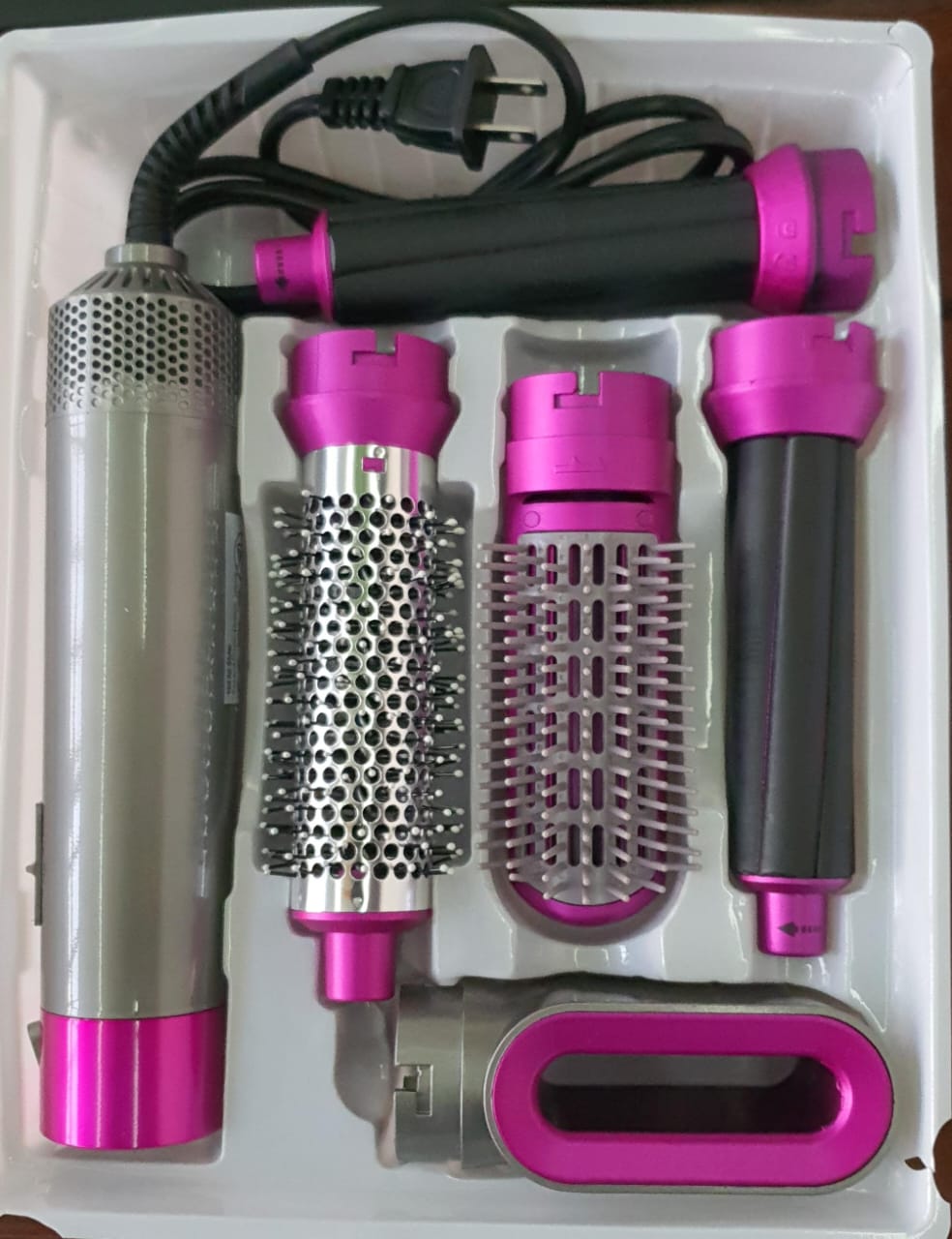 New Five-In-One Automatic Curling Iron, Hair Styling Comb ,Electric Blow Dryer Straight And Curly Use Hairdressing Tools