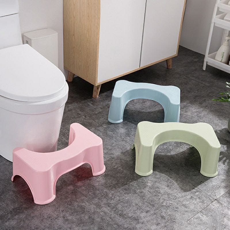 Squatty footrest stool