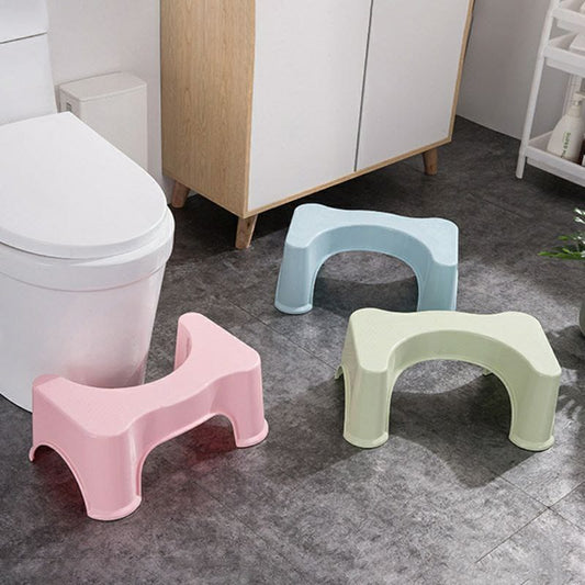 Squatty footrest stool
