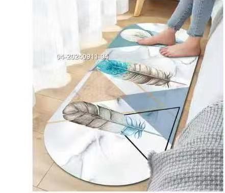 Non Slip Absorbent bedside mat Soft luxurious 60*180 cm