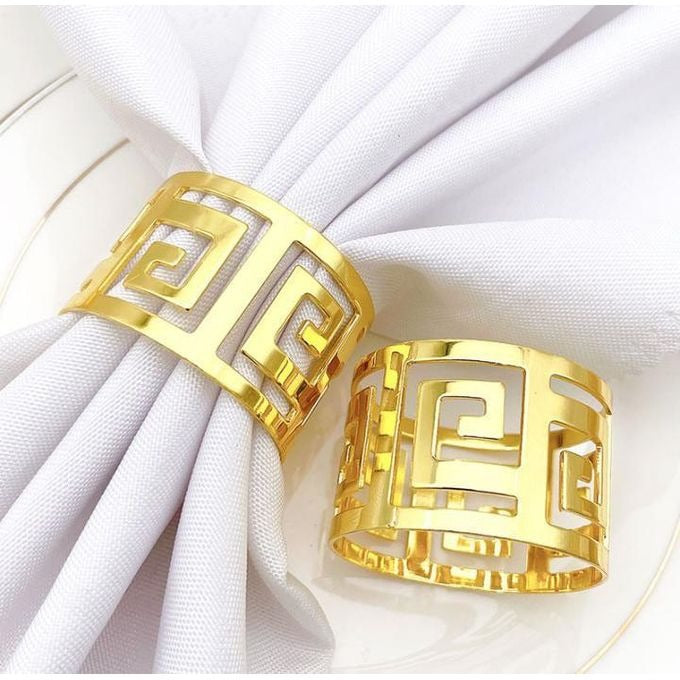 NAPKIN HOLDER RING GOLD 6pcs set