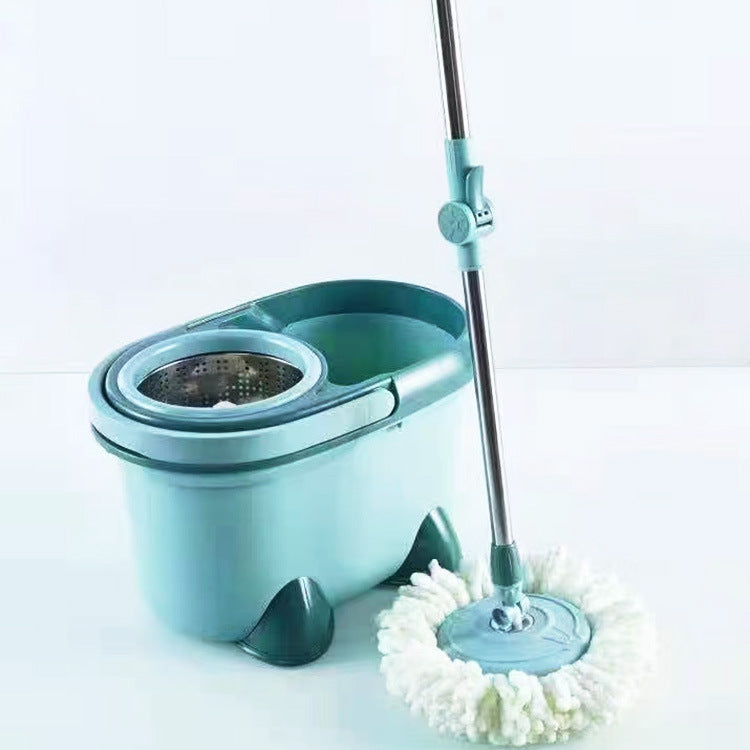 Heavy duty magic spin mop with wheels