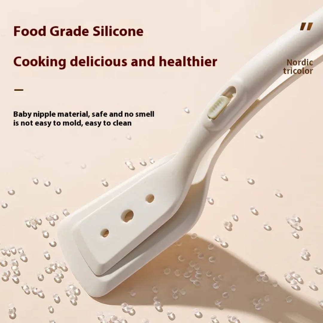 High quality 2in1 Silicone Spatula/Tongs