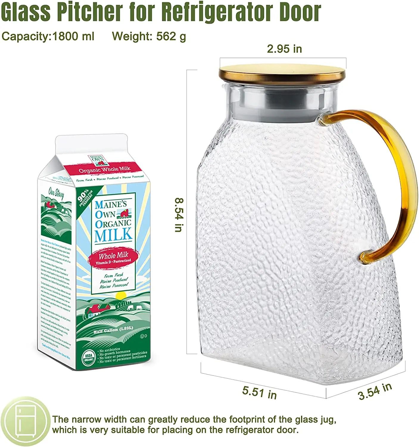 Luxury borosilicate pot/kettle with stainless steel lid