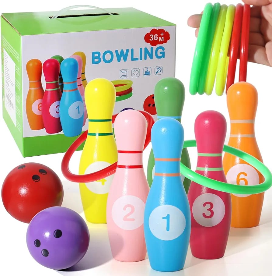 Wooden Kids Bowling Set