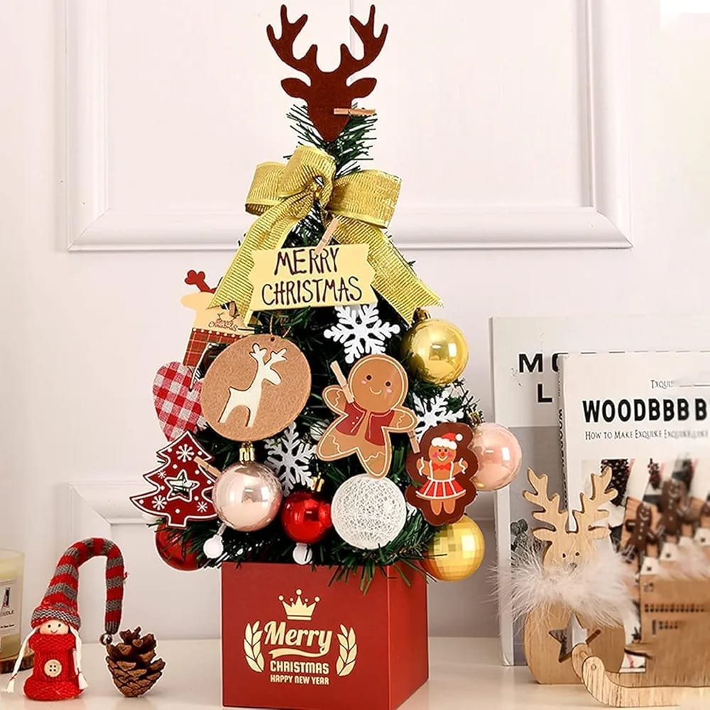 Desktop Christmas Tree with accessories